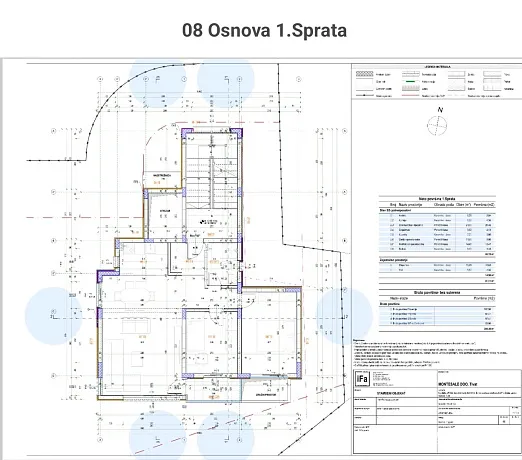 Land plot with a residential building with 8 apartments and a swimming pool in Donja Lastva